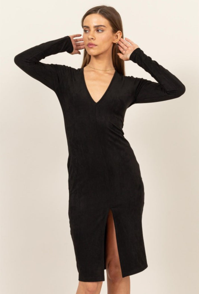 Clara Suede Dress