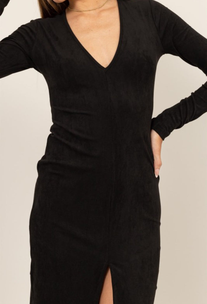 Clara Suede Dress