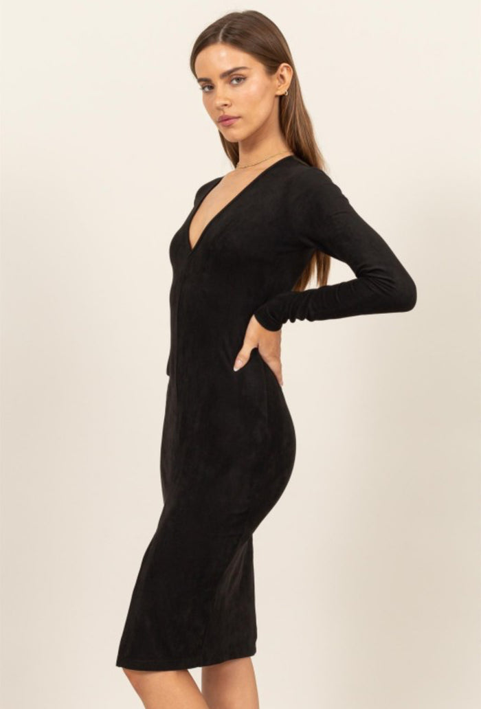 Clara Suede Dress