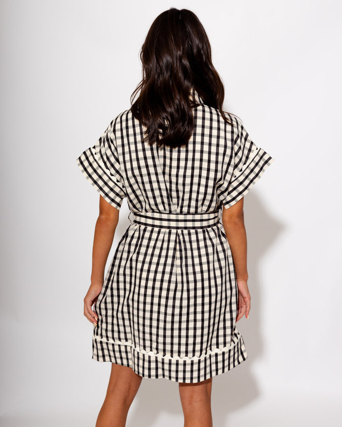 Classic Gingham Button-Down Mini