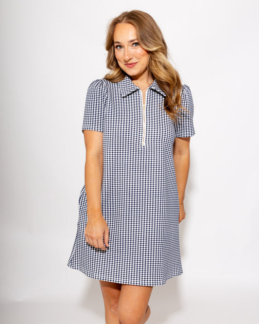 Classic Gingham Puff Sleeve Dress