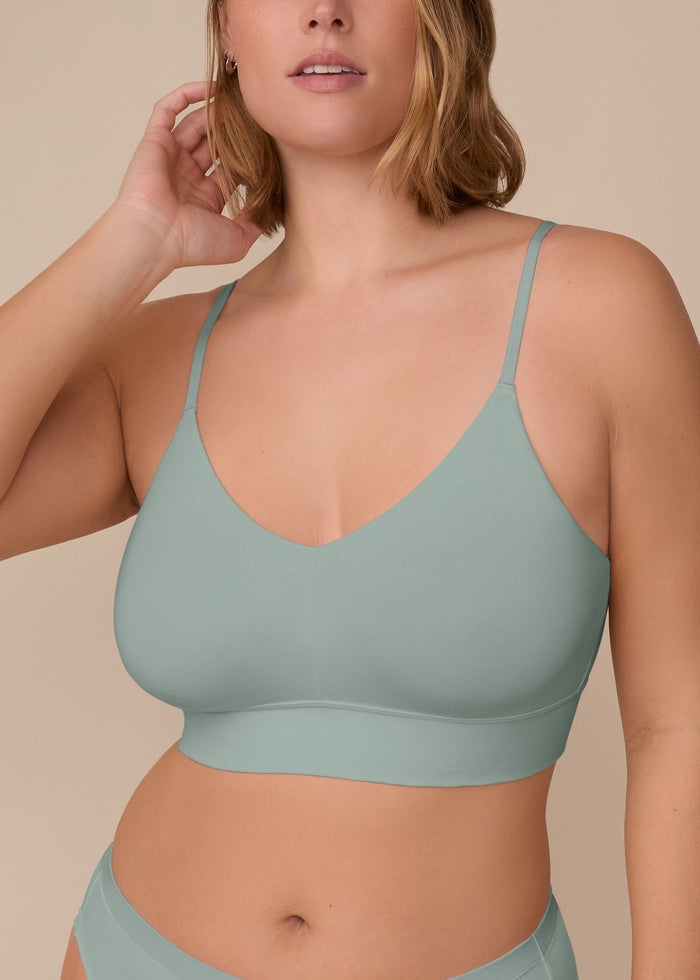 Harper Wilde - Cloud Cotton Triangle Bralette - Seaglass -