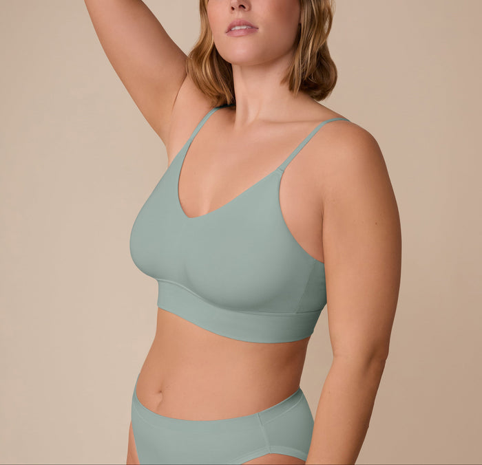 Harper Wilde - Cloud Cotton Triangle Bralette - Seaglass -