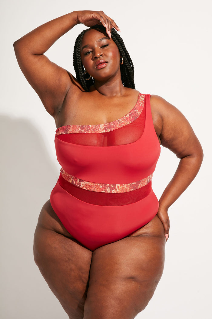 Nomads Swimwear - Coast One Piece II - Iguana/Merlot -