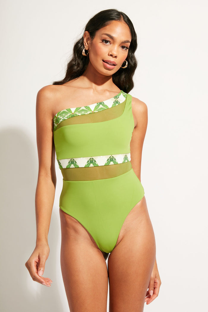 Nomads Swimwear - Coast One Piece II - Pothos/Nephrite -