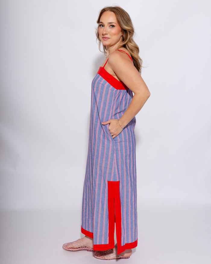 Coastal Stripe Summer Midi