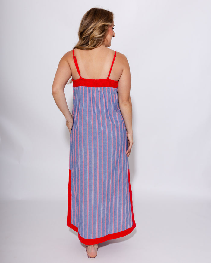 Coastal Stripe Summer Midi