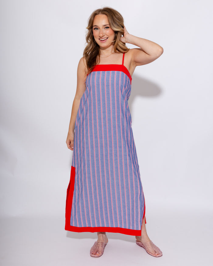 Coastal Stripe Summer Midi