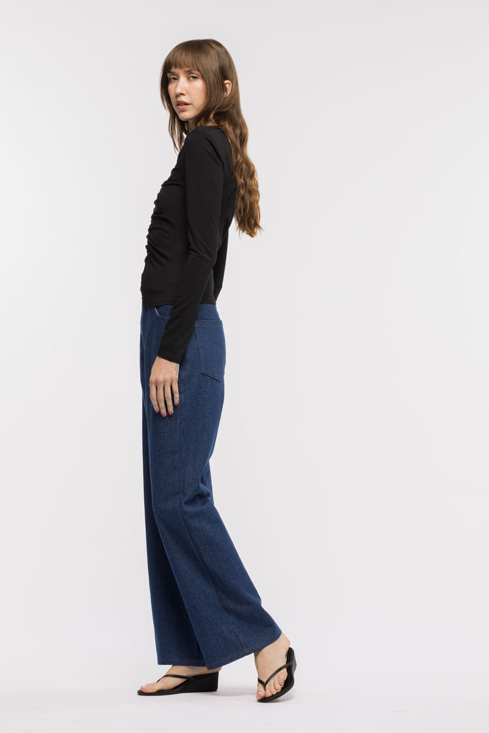Toit Volant - Coco Cowboy Cut Pants - Dark Indigo -