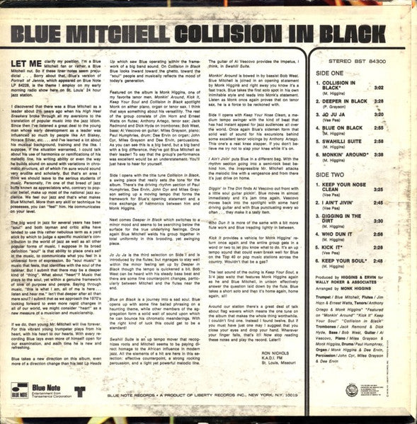 Collision In Black (1969 US Press)