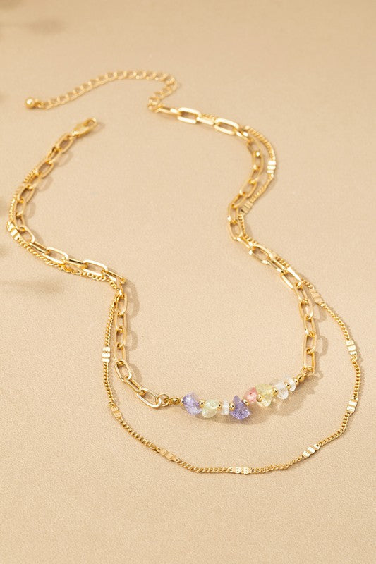 Color Cascade Necklace