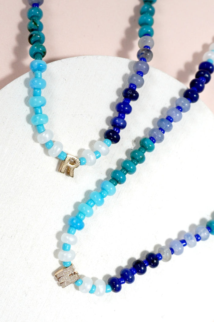 Color Me Chic Beaded Initial Necklace