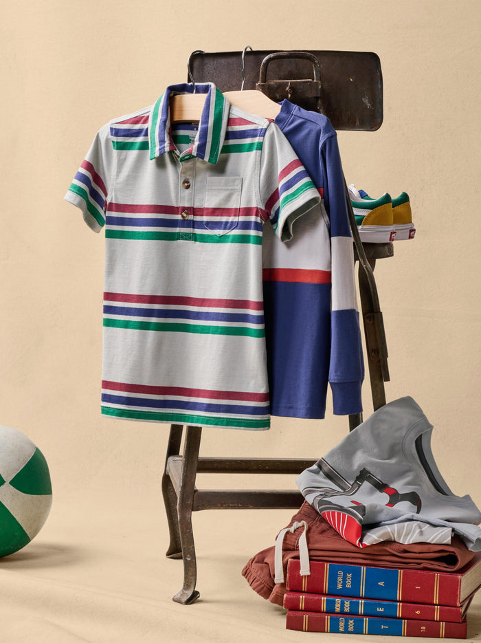 Colorblock Rugby Top