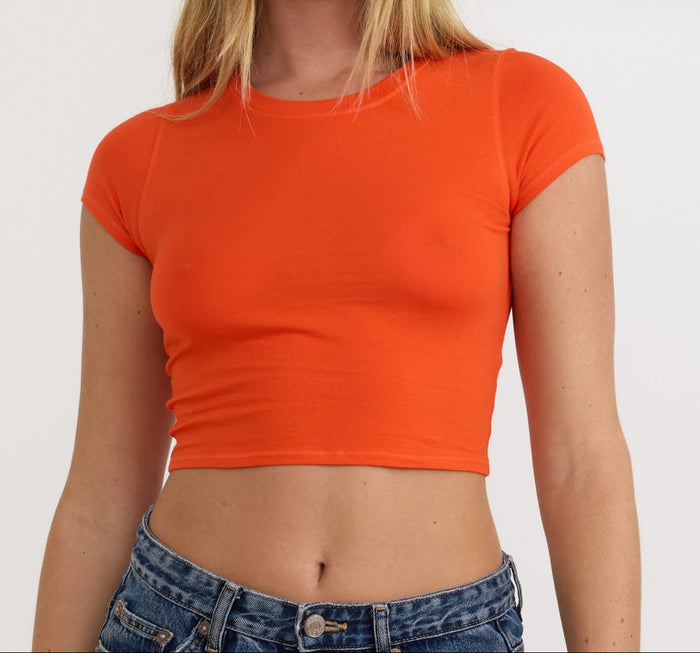 Organic Basics - Core Baby Tee - Vibrant Red -
