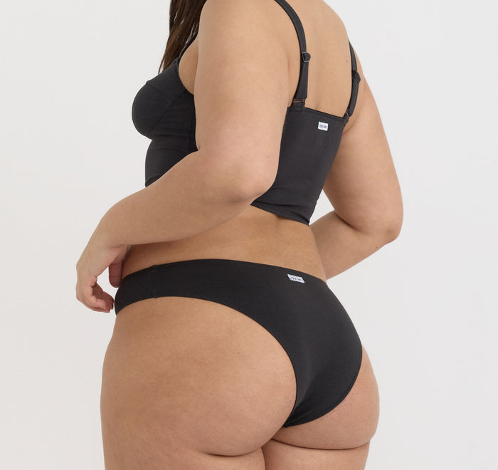 Organic Basics - Core Icon Brazilian Briefs - Black -