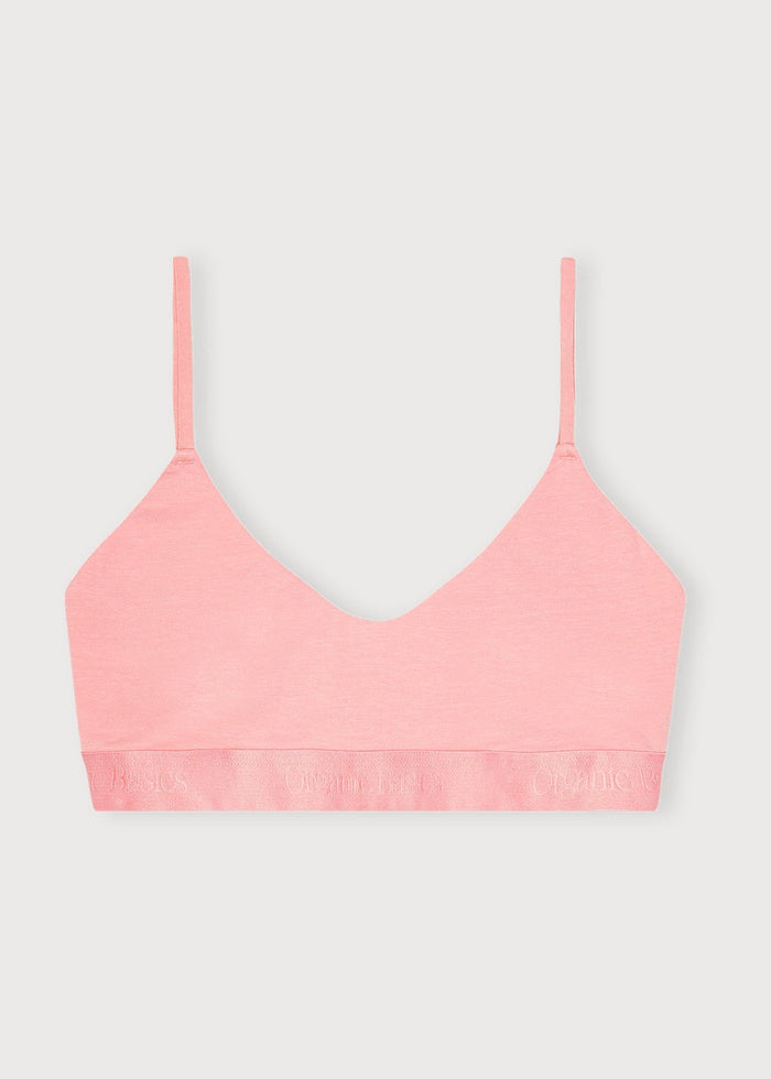 Organic Basics - Core Open Back Scoop Bralette - Marshmallow Pink -