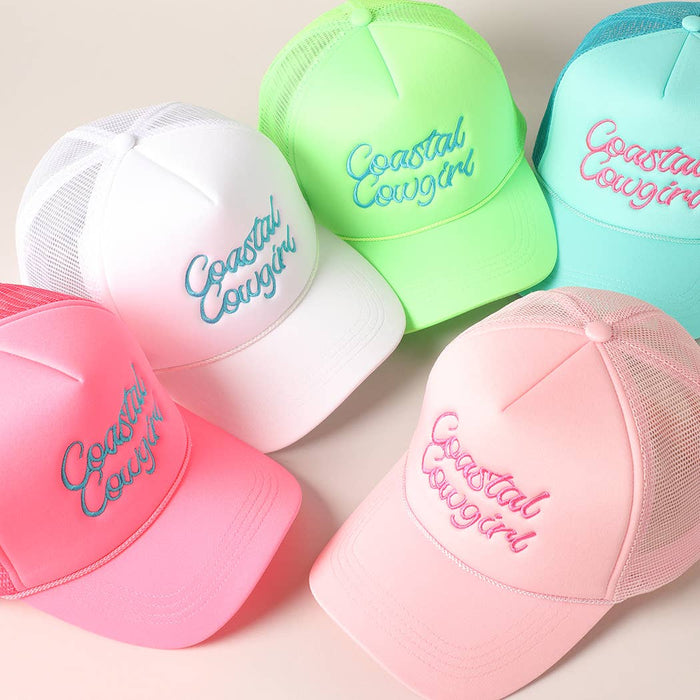 Costal Cowgirl Embroidered Trucker Hat