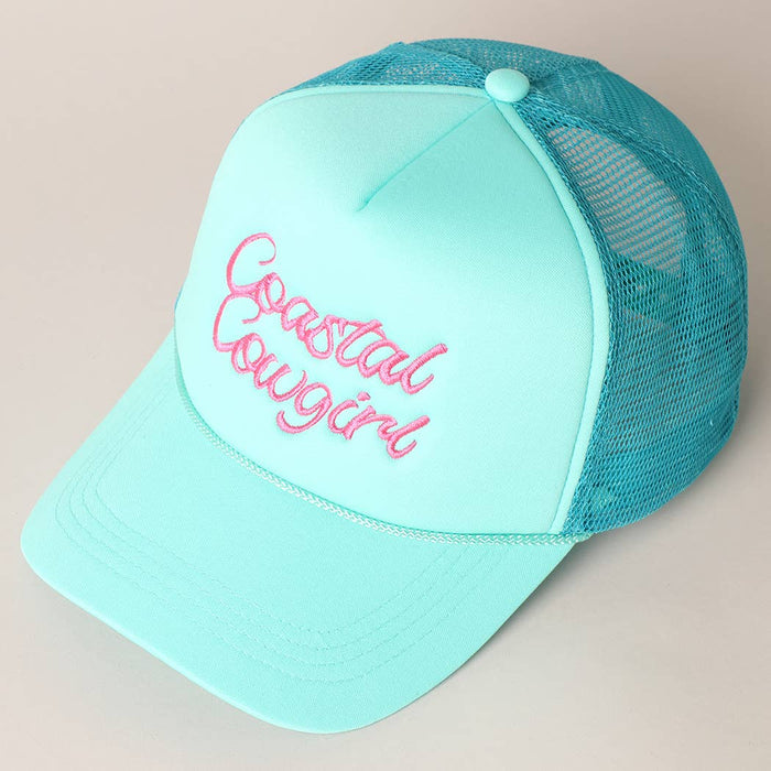 Costal Cowgirl Embroidered Trucker Hat