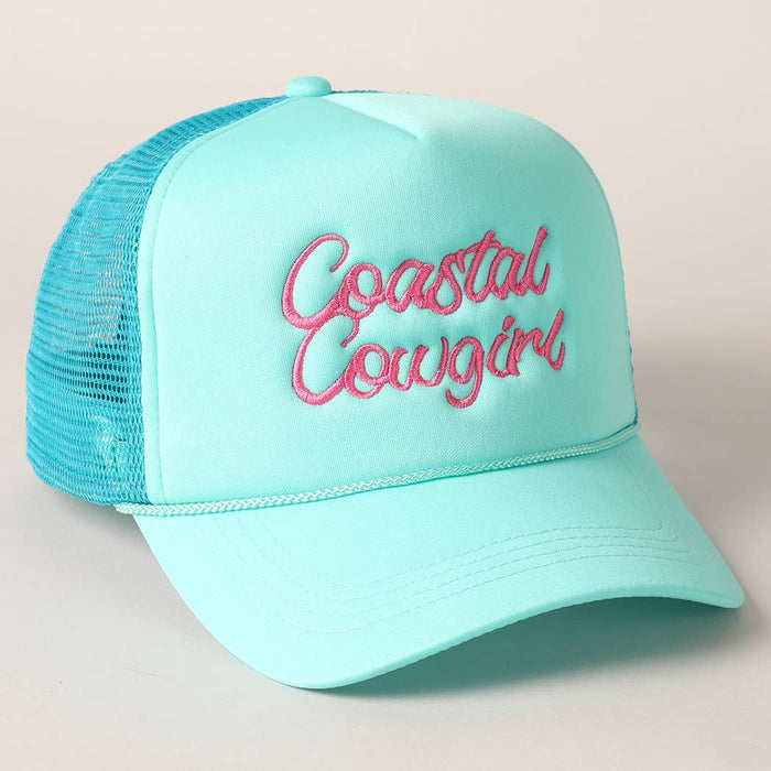 Costal Cowgirl Embroidered Trucker Hat