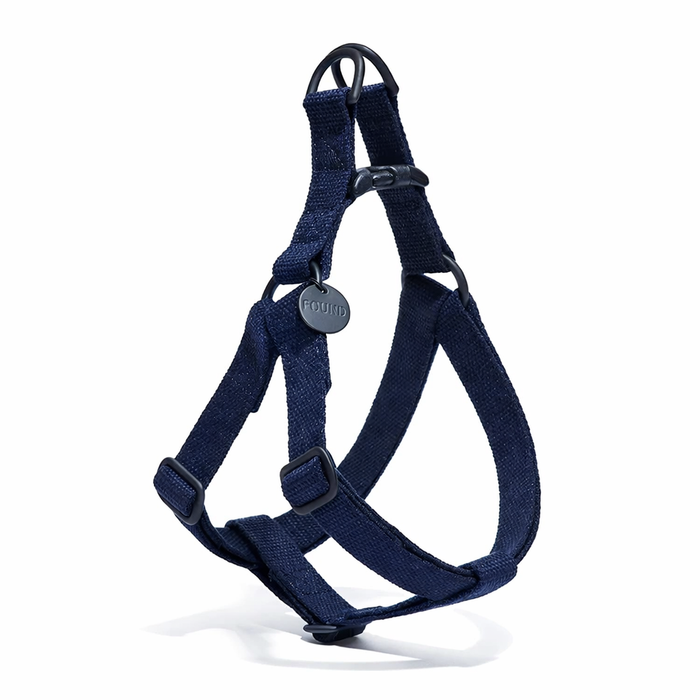 Found My Animal - Cotton Rope Dog & Cat Harness - Navy -