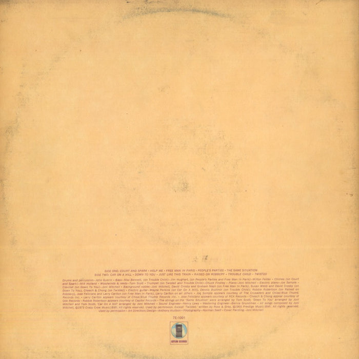 Court And Spark (1st, US Press)
