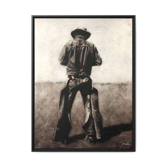"Cowboy" Framed Canvas