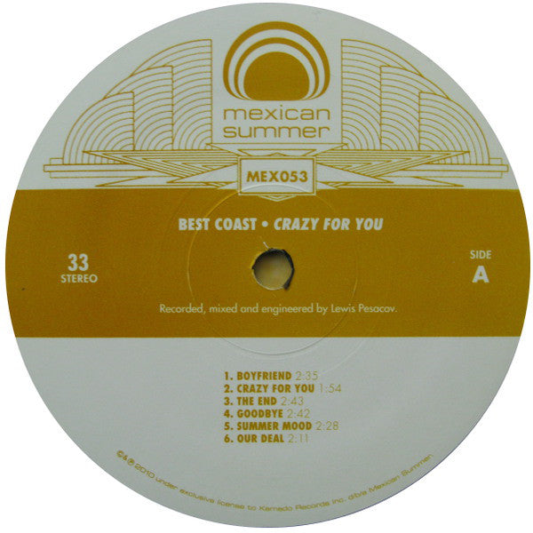 Crazy For You (2010, US Press)