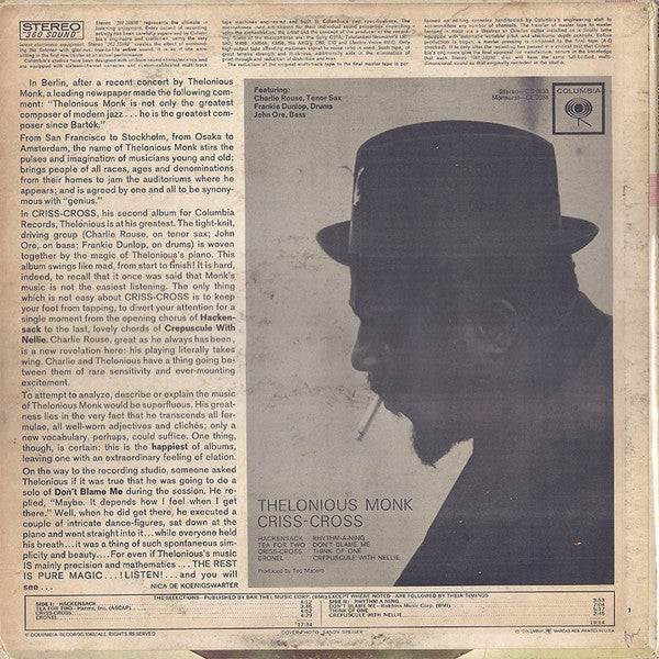 Criss-Cross (1965 STEREO)