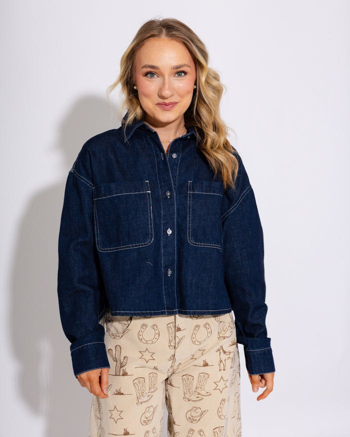 Cropped & Classic Button-Up