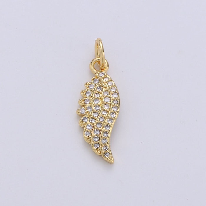 Crystal Angel Wing Charm