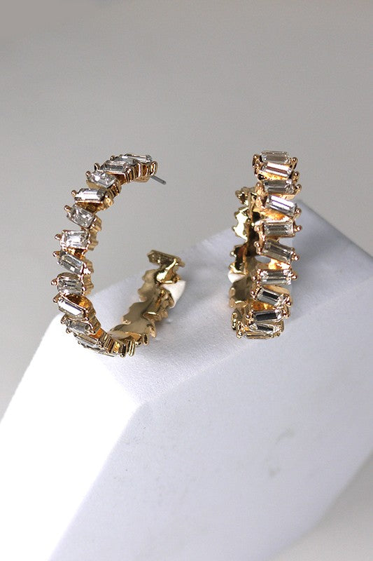 Crystal Line Earrings