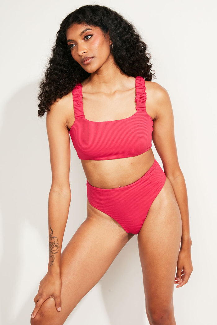 Nomads Swimwear - Current Swim Top II - Raspberry -