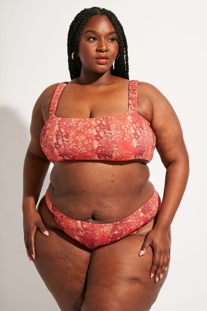 Nomads Swimwear - Current Top II - Iguana/Merlot -