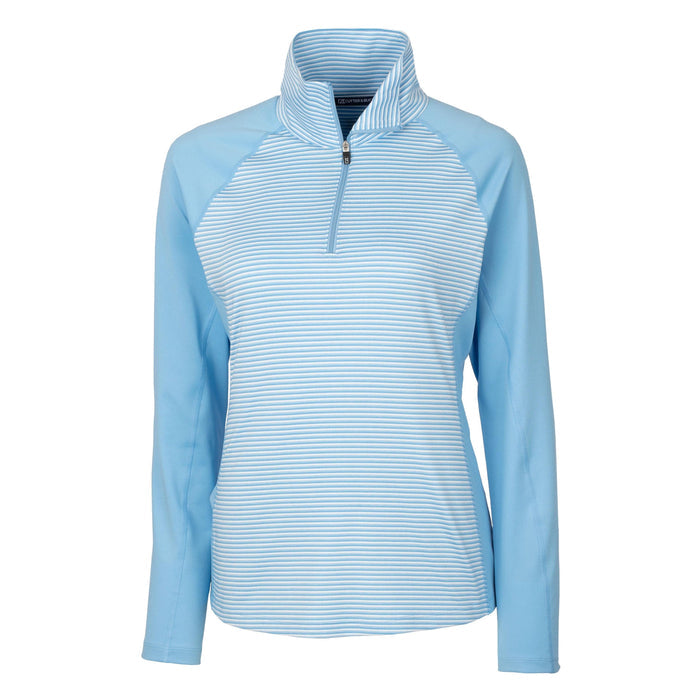 Cutter & Buck Forge Tonal Stripe Stretch Half Zip Women's Top