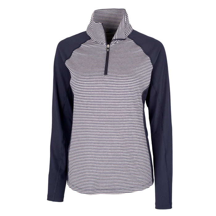 Cutter & Buck Forge Tonal Stripe Stretch Half Zip Women's Top