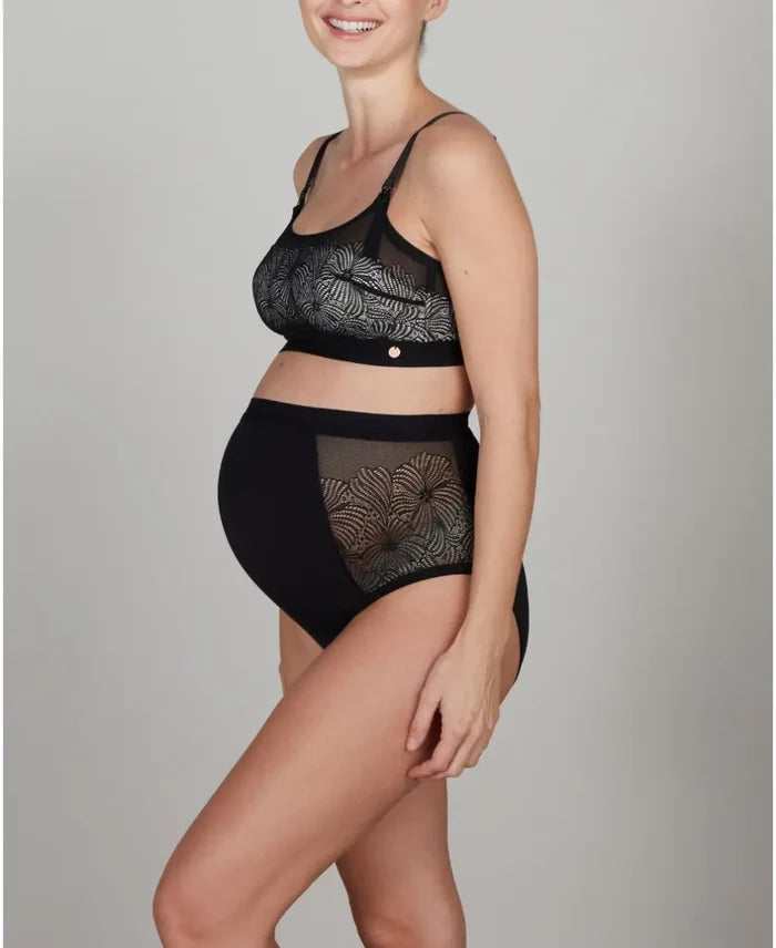 Dahlia black underwired maternity and nursing bra