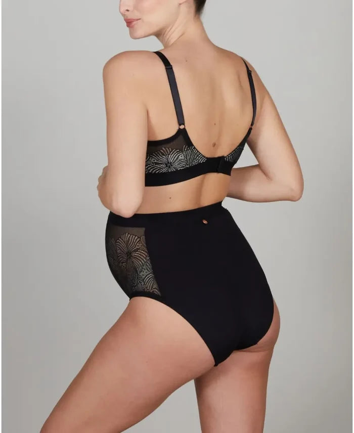 Dahlia black underwired maternity and nursing bra