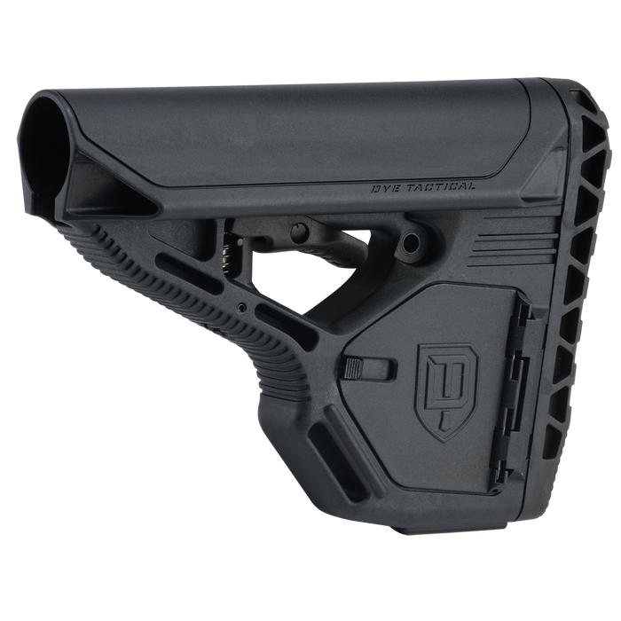 DYE DAM Assault Matrix Marker - Black paintball marker – in-hand scale reference