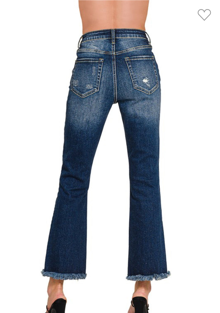 Dark Wash Straight Leg Jeans
