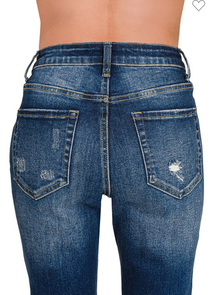 Dark Wash Straight Leg Jeans