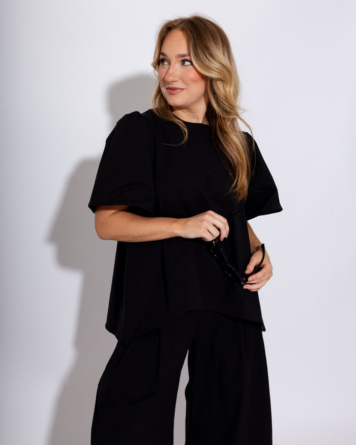 Day-to-Night Black Pant Set