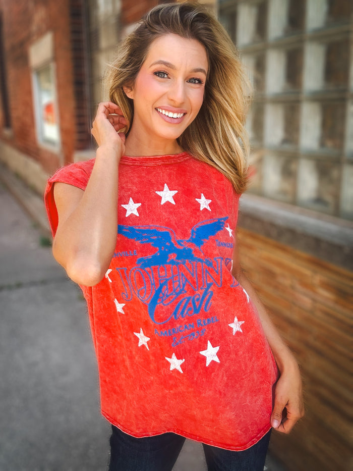Daydreamer Johnny Cash Muscle Tank