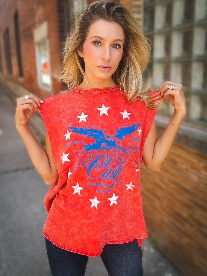 Daydreamer Johnny Cash Muscle Tank