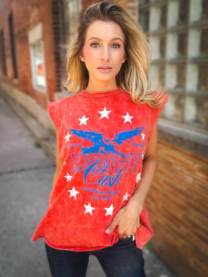 Daydreamer Johnny Cash Muscle Tank