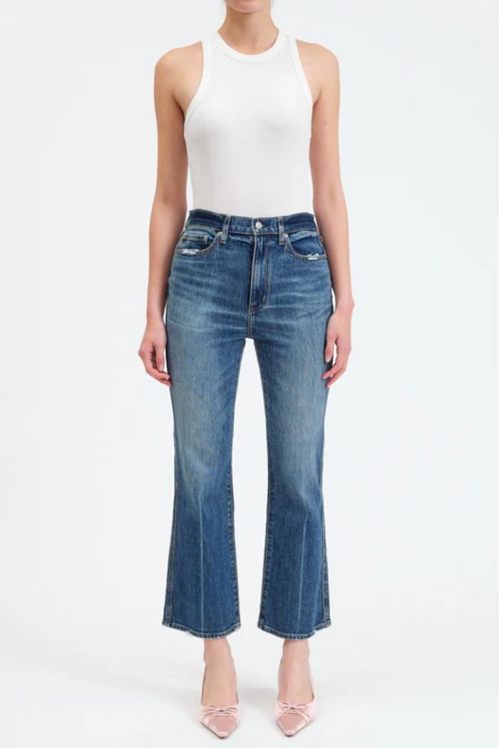 Daze Soho High Rise Ankle Flare in Crush Hour
