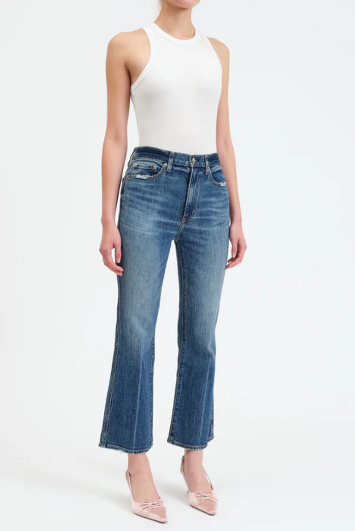 Daze Soho High Rise Ankle Flare in Crush Hour