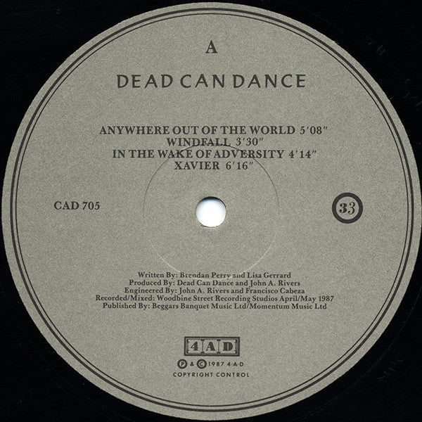 Dead Can Dance - Within The Realm Of A Dying Sun (LP) [UK] 1st