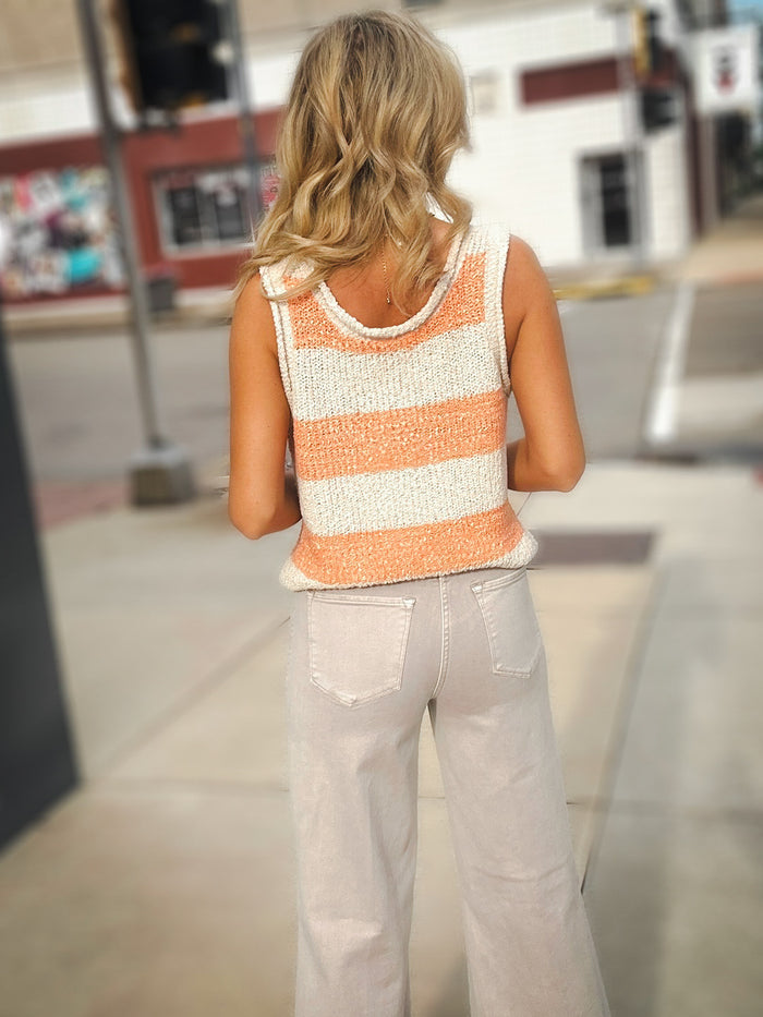 Dear John Fiona Wide Leg in Stone