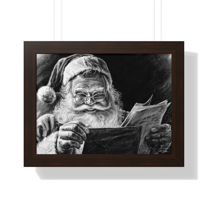 "Dear Santa" Framed Paper Print
