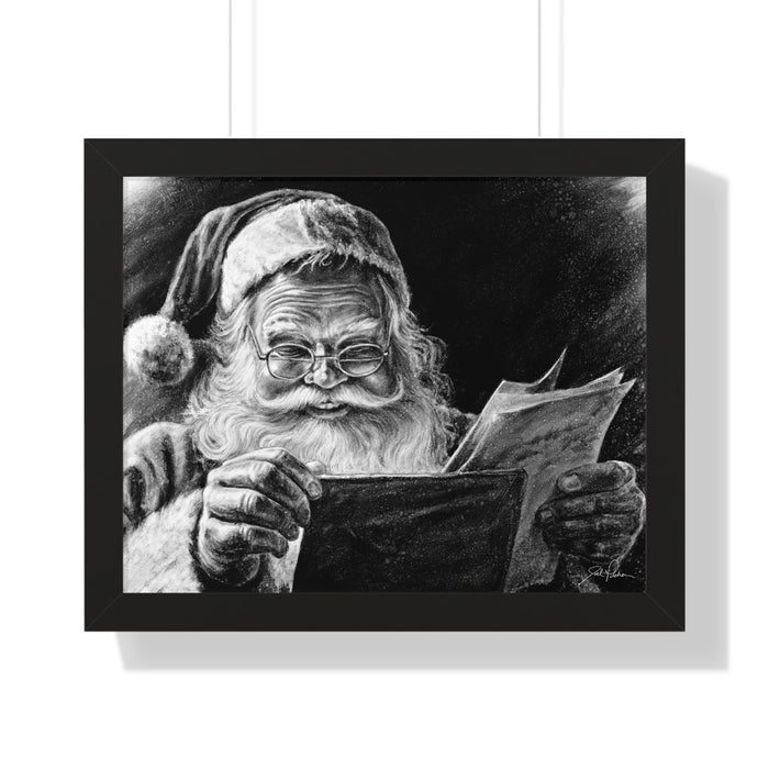 "Dear Santa" Framed Paper Print